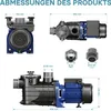 Pool Pumpe 11700 l/h 250 W Schwimmbadpumpe Filterpumpe Produktbild-Vorschau 7