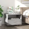 The Living Store Couchtisch Grau Sonoma 55x55x40 cm Produktbild-Vorschau 3
