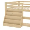 Halbhochbett 140 x 200 cm mit LED-Beleuchtung, offenen Produktbild-Vorschau 16