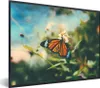 MuchoWow® Gerahmtes Poster Schmetterling - Blumen - Garten Produktbild-Vorschau 1
