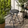DOCHTMANN Sgabello pieghevole grigio 30x45cm Anteprima dell’immagine prodotto 4