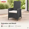 Polyrattan Gartenstuhl verstellbar Relaxsessel Schwarz Produktbild-Vorschau 18