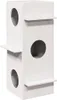 vidaXL Domek dla kota biały 43x43x90 cm lite drewno sosnowe Podgląd zdjęcia produktu 7