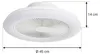 Ventilatore da soffitto a LED Lindby Vedin, bianco, DC, Ø Anteprima dell’immagine prodotto 5