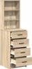 vidaXL Highboard Sonoma dub 40 x 41 x 135 cm materiál na Náhled obrázku produktu 3