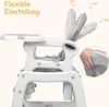 3 in 1 Hochstuhl Baby, Wandelbarer Fütterungsstuhl mit Produktbild-Vorschau 3