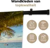 MuchoWow® Wandteppich Wandbehang Sommer - Strand - Palme - Produktbild-Vorschau 3