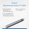 as-Schwabe 9-násobná zásuvková lišta 1,5 m s přepěťovou Náhled obrázku produktu 3