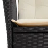 7-tlg. Garten-Essgruppe mit Kissen Schwarz Poly Rattan Produktbild-Vorschau 6