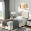 MODFU Čalouněná postel Boxspring hydraulická 90 × 200 cm s Náhled obrázku produktu 1
