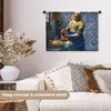 MuchoWow® Wandteppich Wandbehang Milchmädchen - Delfter Produktbild-Vorschau 2