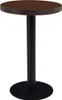 Bistrotisch FLORI rund Dunkelbraun/Schwarz 50 cm MDF | Produktbild-Vorschau 1