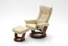 MCA Furniture Relaxsessel Hamilton Creme ; 83 cmx85-110 Voir les images du produit 2