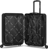 An open black suitcase is shown, revealing its interior. Produktbild-Vorschau
