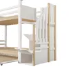 Flieks Etagenbett 90x200cm mit Ausziehbett, Kinderbett Produktbild-Vorschau 8