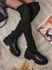 Damen Schlupf Overknee-Stiefel Obsidian Rose, Größe 41 Produktbild-Vorschau 2