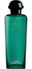 A product shot of a green perfume bottle with a black cap. Produktbild-Vorschau