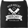 Grill-Schürze Kochschürze für Männer mit Spruch Hier kocht Produktbild-Vorschau 1