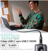 Cavo di ricarica rapida UGREEN Uno da USB-C a USB-C 100W Anteprima dell’immagine prodotto 5