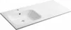 Umyvadlo ARECA z litého mramoru 121x51,5 cm, levé, bílé Náhled obrázku produktu 1