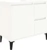 vidaXL Badschrank Weiß 65x33x60 cm Holzwerkstoff Produktbild-Vorschau 1