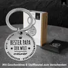 LANOLU Schlüsselanhänger Papa, Anhänger bester Papa Produktbild-Vorschau 8