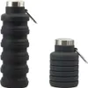 Faltbare Trinkflasche 500 ml, Größe:500ml, Farbe:Grau Produktbild-Vorschau 1