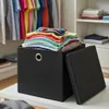 1 Stück Schwarz Faltbox 28 x 28 x 28 cm Aufbewahrungsbox Produktbild-Vorschau 3