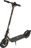 A black electric scooter with orange accents is shown against a white background. Produktbild-Vorschau