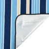 vidaXL Picknickdecke Faltbar Blau und Weiß Gestreift Produktbild-Vorschau 4