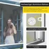 Fliegengitter Fenster ohne Bohren Spannrahmen 130x150 weiß Produktbild-Vorschau 4