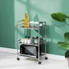 CLIPOP Chariot de service en acier inoxydable avec roues, Voir les images du produit 1