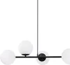 A modern chandelier with multiple glass globes. Náhled obrázku produktu
