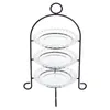 Etagere aus Metall mit 3 Glastellern, Retro Gebäckständer, Produktbild-Vorschau 4