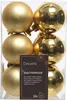 Weihnachtsbaumkugeln Set 12 Stück Ø 6 cm hellgold Produktbild-Vorschau 1