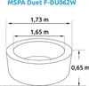MSPA Duet F-DU062W Whirlpool 930 l Marimex MSPA 11400273 Voir les images du produit 6