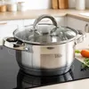 Vilde | Kochtopf Induktion 2,5 L mit Glasdeckel - Edelstahl Produktbild-Vorschau 2
