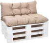 Coussins de palette beige|Assiette 120x60 + dossier 120x40, Voir les images du produit 1
