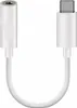 A white USB-C to 3.5mm headphone adapter cable is shown against a white background. Produktbild-Vorschau