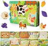 Quiet Book mit Bauernhof Thema, Montessori Busy Book, Busy Produktbild-Vorschau 1