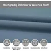 Stuhlhussen 4er Set Stretch Graublau Elastisch Waschbar für Produktbild-Vorschau 4