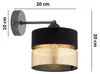 KAR-LIGHTING Wandleuchte 1-flammig Schwarz‑Gold Metall für Produktbild-Vorschau 2