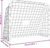 vidaXL Fotbalová branka se sítí bílá 125x96x60 cm Ocel a Náhled obrázku produktu 7