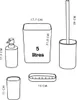 5er-Set Bad- und Toilettenaccessoires BATHROOM Produktbild-Vorschau 4