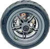 A close-up of a scooter wheel with a brake disc. Produktbild-Vorschau