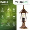 LUMILED Wegeleuchte Vintage Außenleuchte 230V 38 cm Laterne Produktbild-Vorschau 3