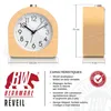 BEARWARE Réveil analogique sans tic-tac - semi-circulaire - Voir les images du produit 2