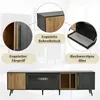 MODFU Elegante TV-kast met houtdecor en draaiende glazen Productafbeelding-voorbeeld 3