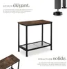 Table d’appoint FILTON 60x30,5x60,5cm - Bois foncé Voir les images du produit 3