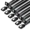deleyCON SATA 3 Kabel Set 50cm 90° L-Typ 6 GBit/s, 6 Stück Produktbild-Vorschau 1
